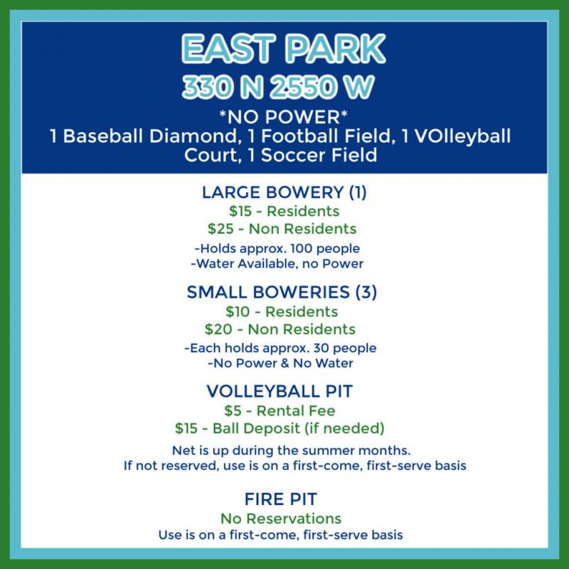 East Park Reservations